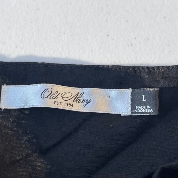 Y2K babydoll black Eyelet Embroidered Feminine Floral Vacation Daisy Camisole L - Picture 5 of 9